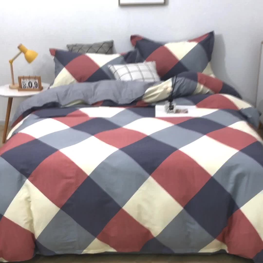 91家纺网 家纺一手货源 找家纺 晶缦家纺 2021秋冬全棉12868多规格四件套 梦想时光红