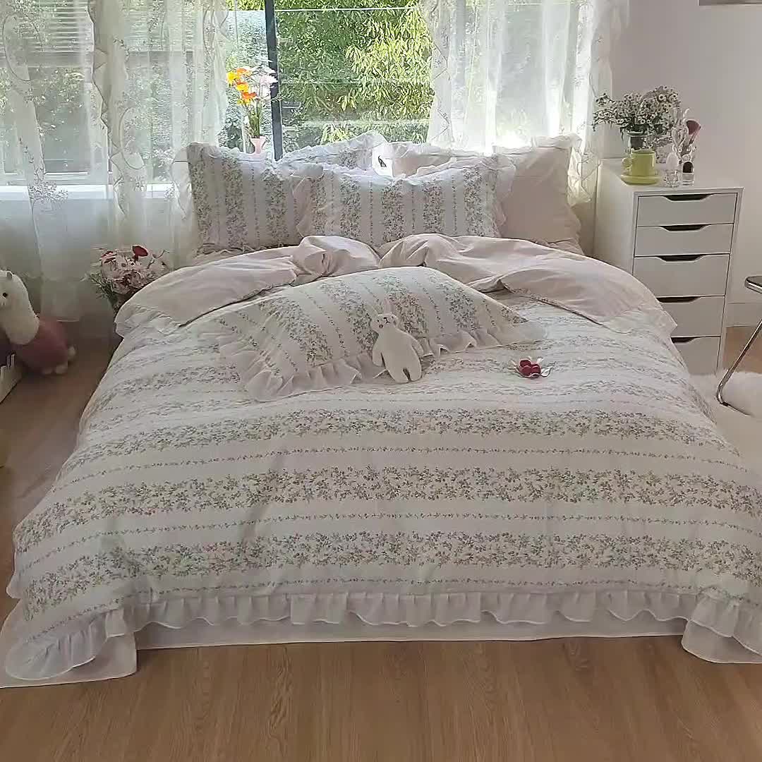 91家纺网 家纺一手货源 找家纺 千朵 2021新款全棉四件套 爱慕