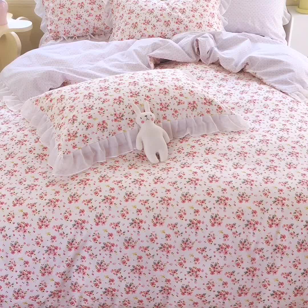 91家纺网 家纺一手货源 找家纺 千朵 2021新款全棉四件套 密语拼接款