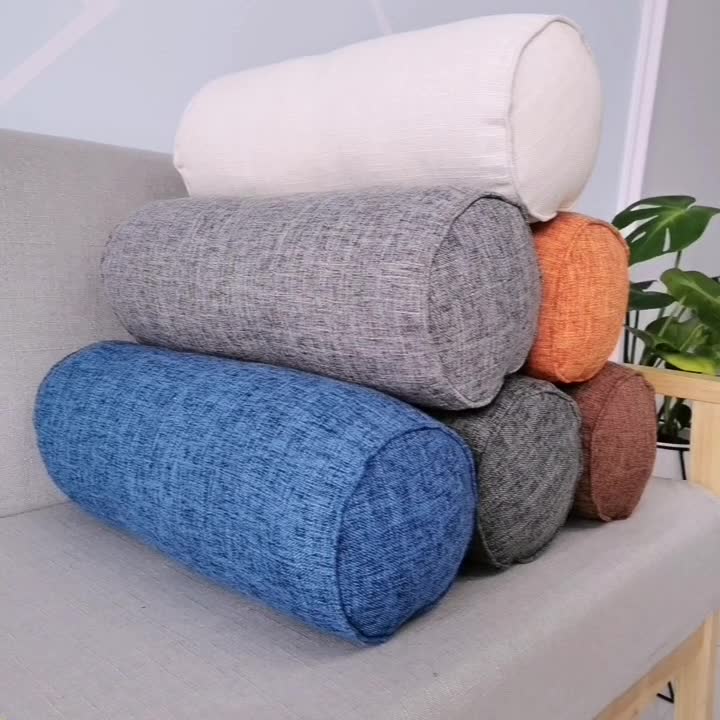 91家纺网 家纺一手货源 找家纺 （总）李帅家居  定制糖果枕加厚棉麻圆柱枕汽车腰枕抱枕颈椎枕