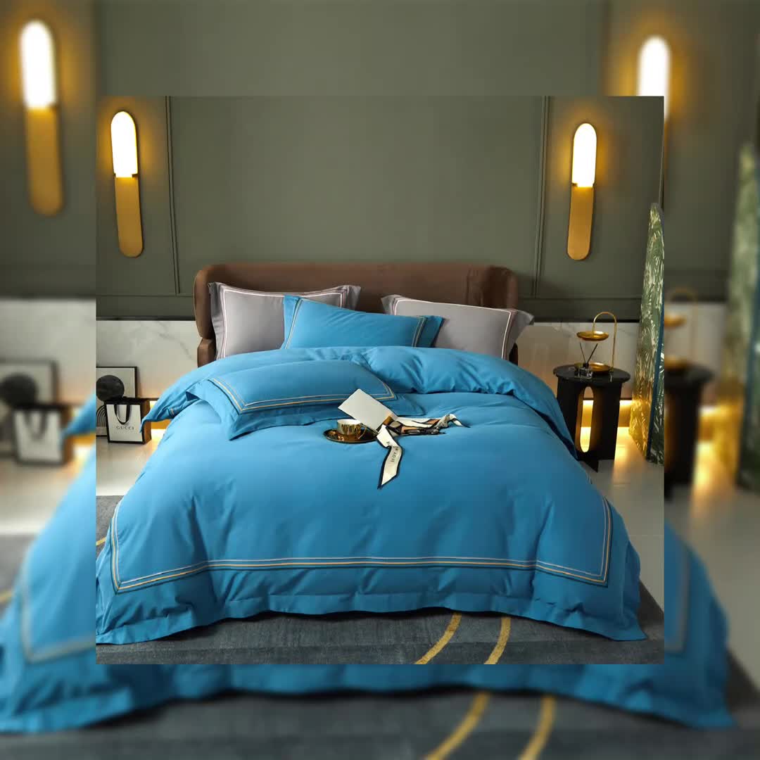 91家纺网 家纺一手货源 找家纺 （总）威克凯丽 2021新款秋冬60拼接磨毛四件套