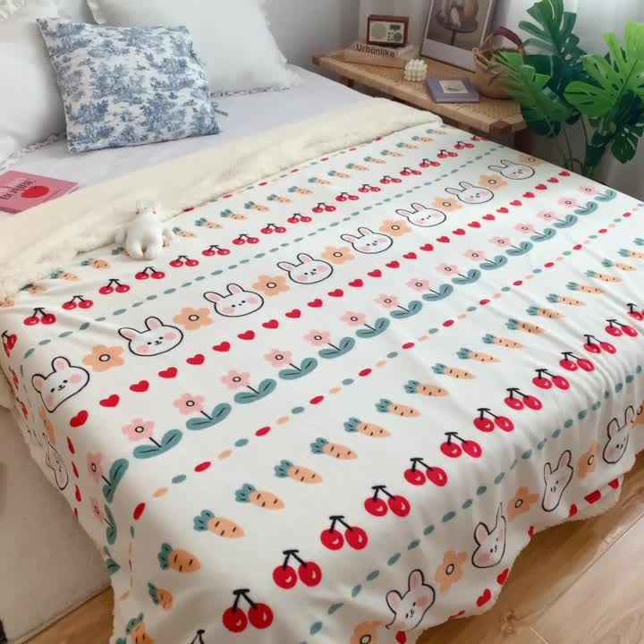 91家纺网 家纺一手货源 找家纺 萝莉家纺 保暖加厚牛奶绒毛毯羊羔绒毯子被套毯菲菲