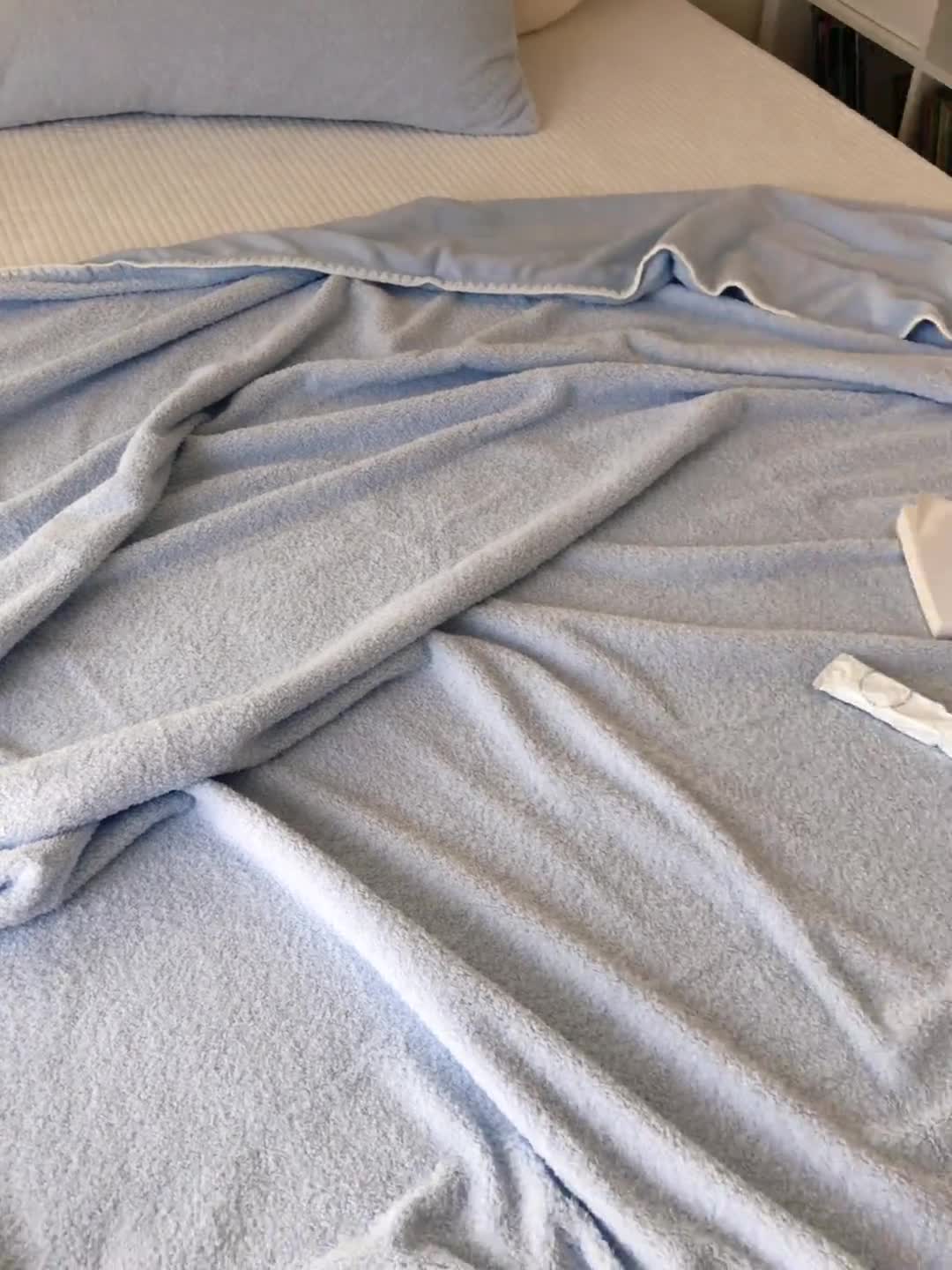 91家纺网 家纺一手货源 找家纺 洋铭区 2021新款芝士系列毯子 芝士兰1