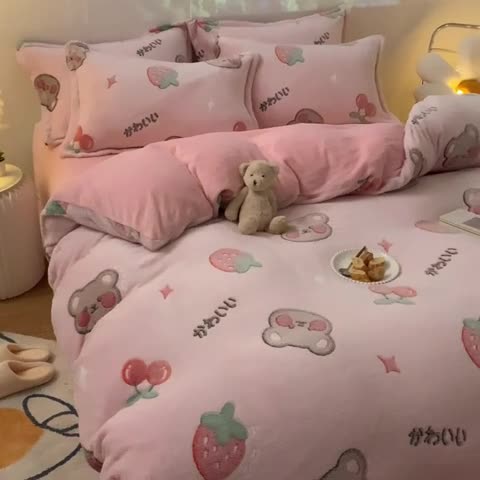 91家纺网 家纺一手货源 找家纺 （总）慕尚 2022新款5D雪花绒单品被套