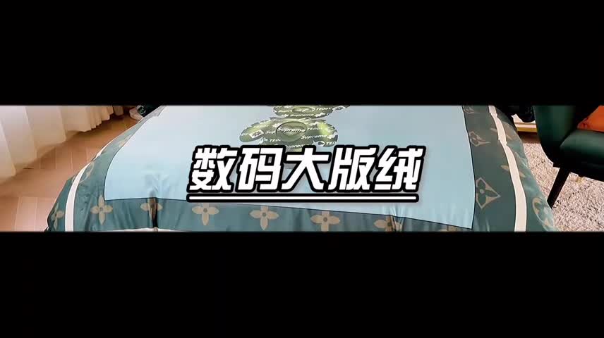 91家纺网 家纺一手货源 找家纺 青竹苑 2021新款真丝绒数码印花四件套 泰迪熊-墨绿（+吊牌）