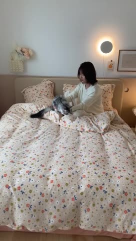 91家纺网 家纺一手货源 找家纺 （总）时光里 2021新款230克牛奶绒印花单被套