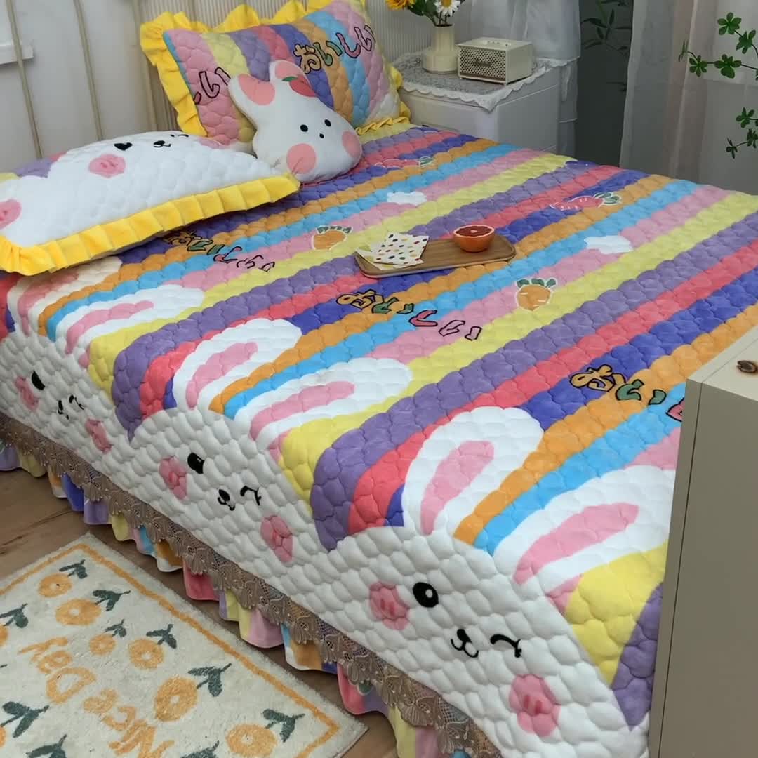 91家纺网 家纺一手货源 找家纺 （总）美达家纺 2025新款牛奶绒榻榻米垫防滑炕垫（可定制）