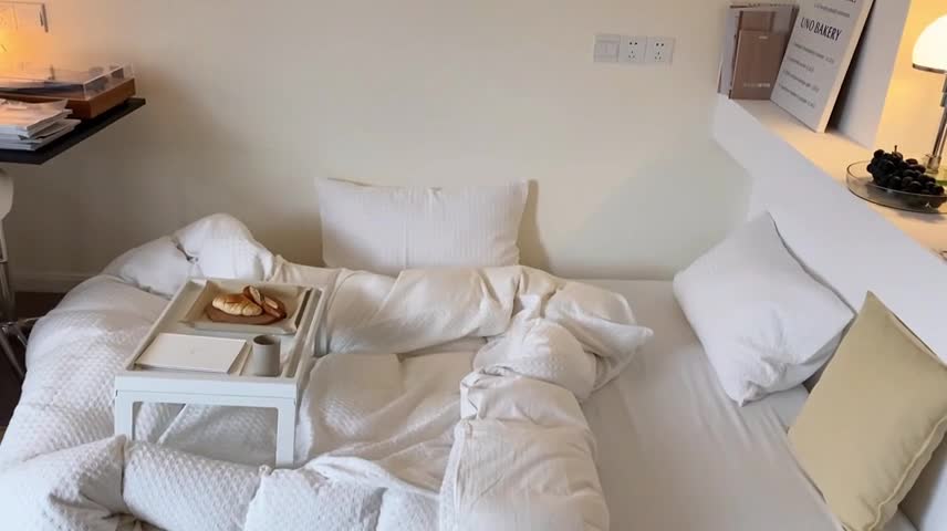 91家纺网 家纺一手货源 找家纺 梦享生活 2021新款华夫格水洗棉四件套 白色