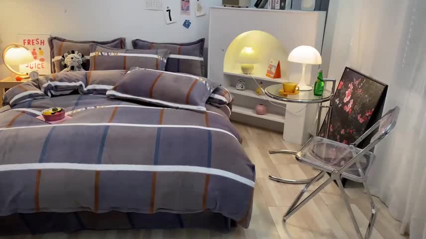 91家纺网 家纺一手货源 找家纺 金爱家 2021新款跑量款牛奶绒四件套 格言