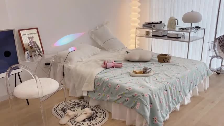 91家纺网 家纺一手货源 找家纺 （总）昔可家纺 2021新款牛奶羊羔绒印花毯