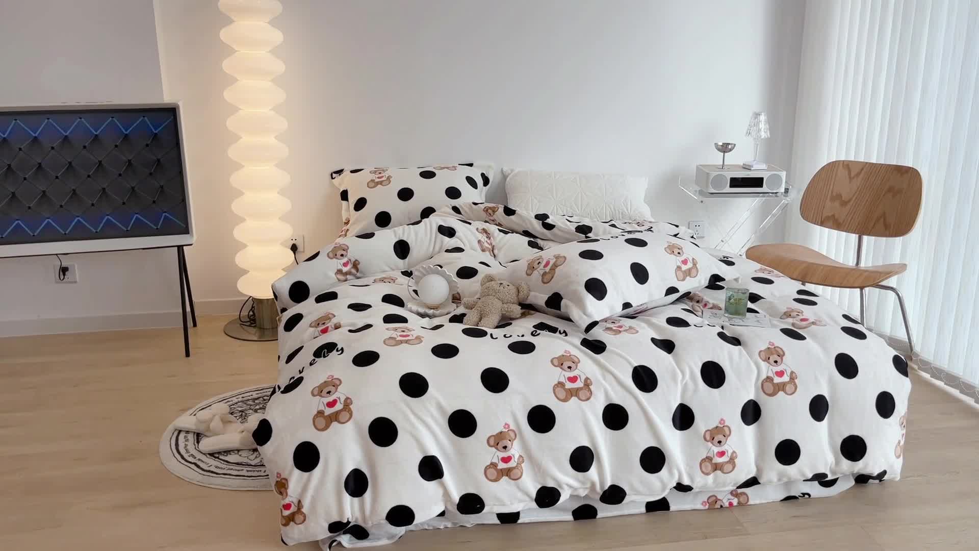 91家纺网 家纺一手货源 找家纺 （总）昔可家纺 2021新款牛奶绒四件套-二批