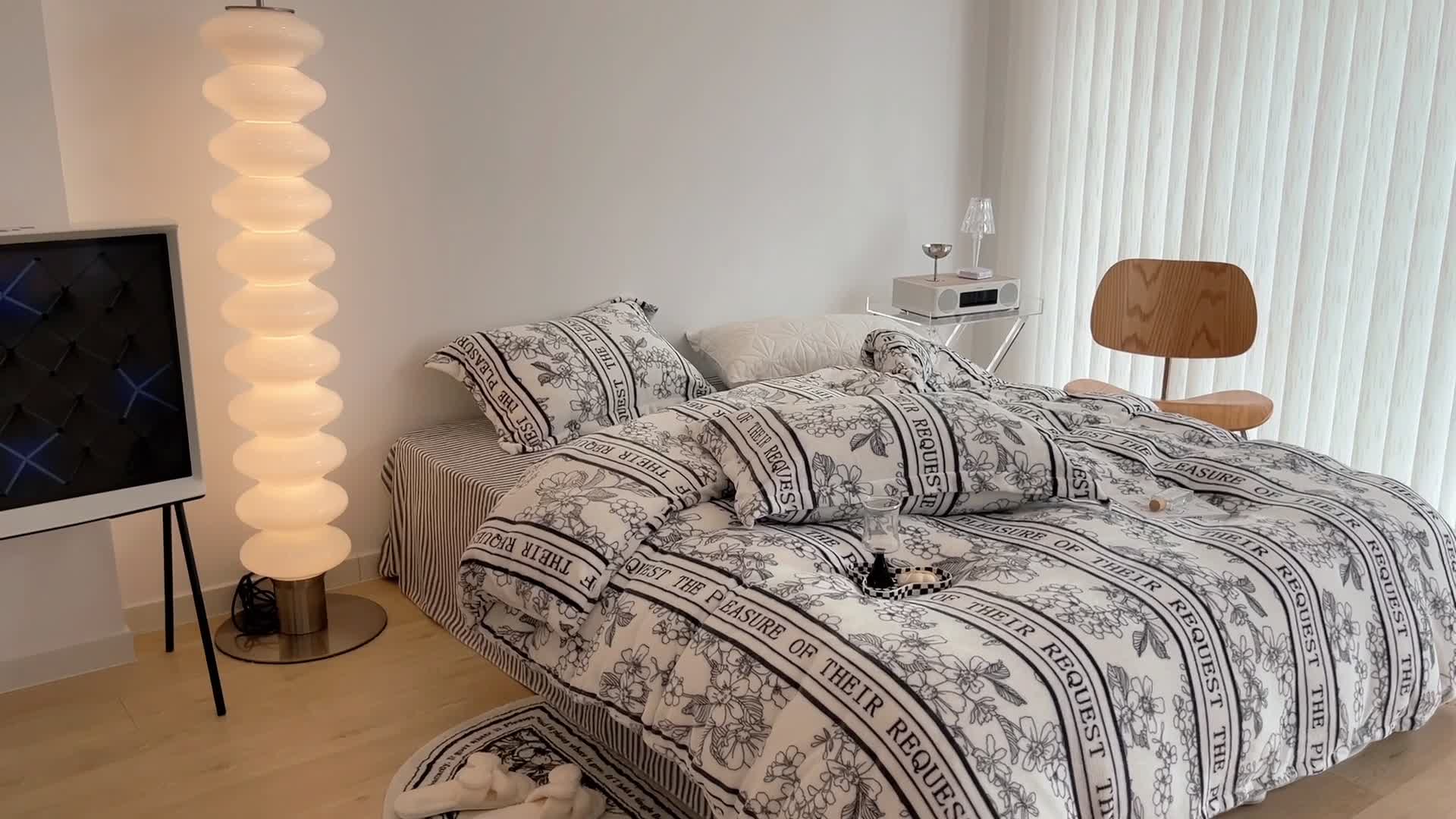 91家纺网 家纺一手货源 找家纺 昔可家纺 2021新款牛奶绒四件套-二批 优雅生活