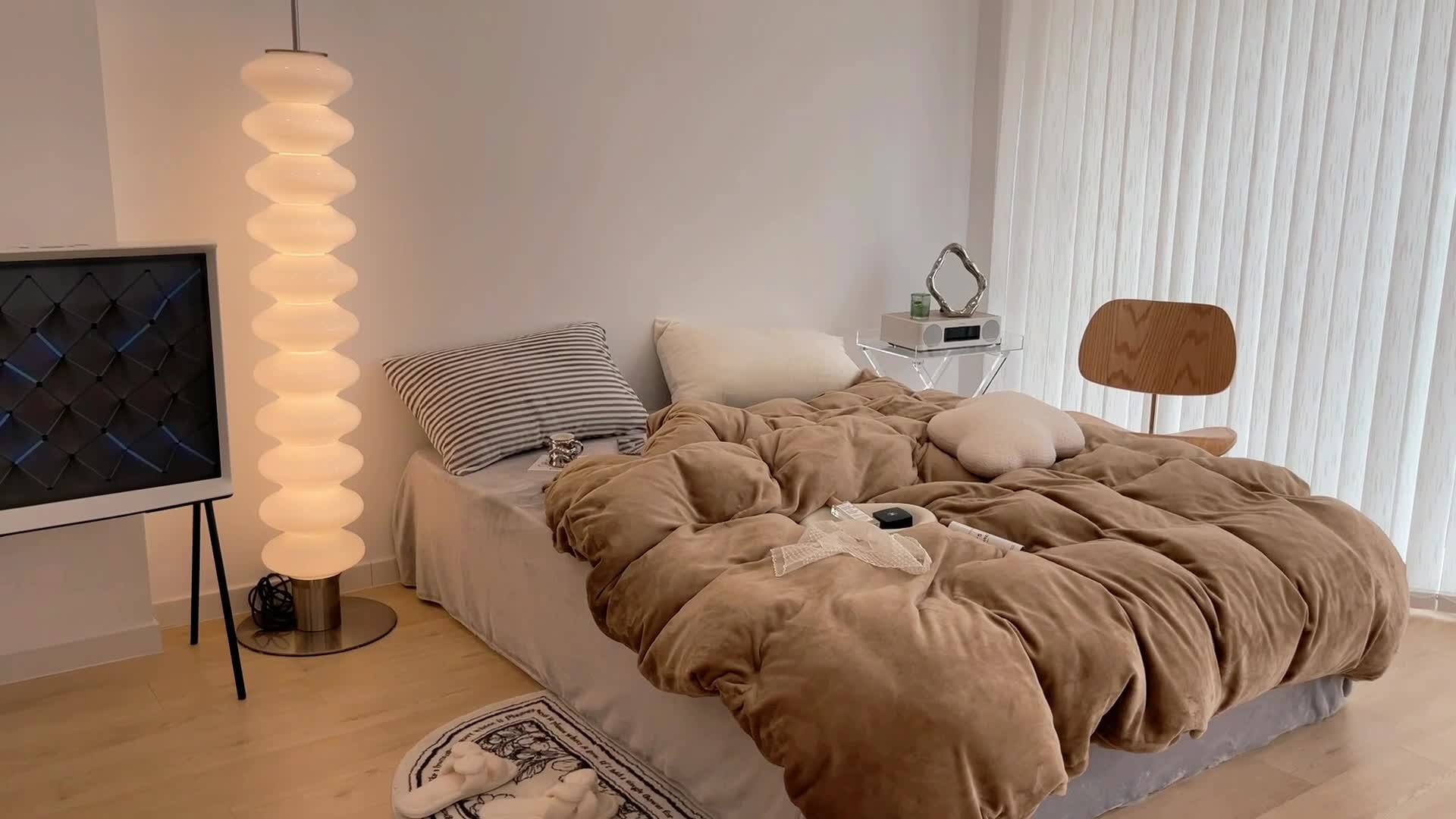 91家纺网 家纺一手货源 找家纺 昔可家纺 2021新款撞色牛奶绒四件套 复古棕