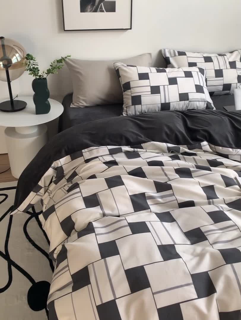 91家纺网 家纺一手货源 找家纺 怡家居 2021新款AB版棉加绒四件套卡通系列 乔伊