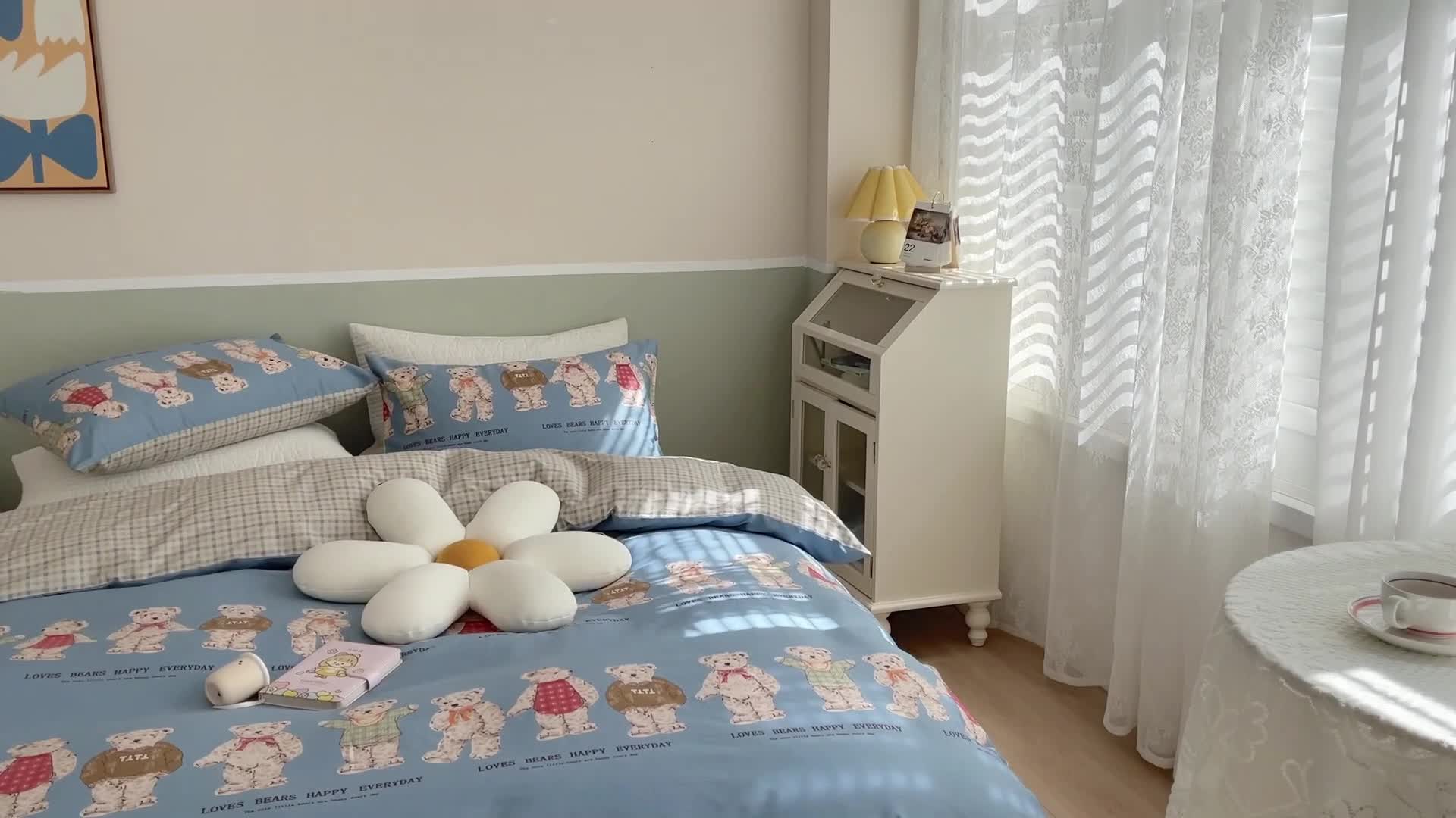 91家纺网 家纺一手货源 找家纺 时年家纺2022全棉小可爱系列8.（会员优惠5元）小熊派对