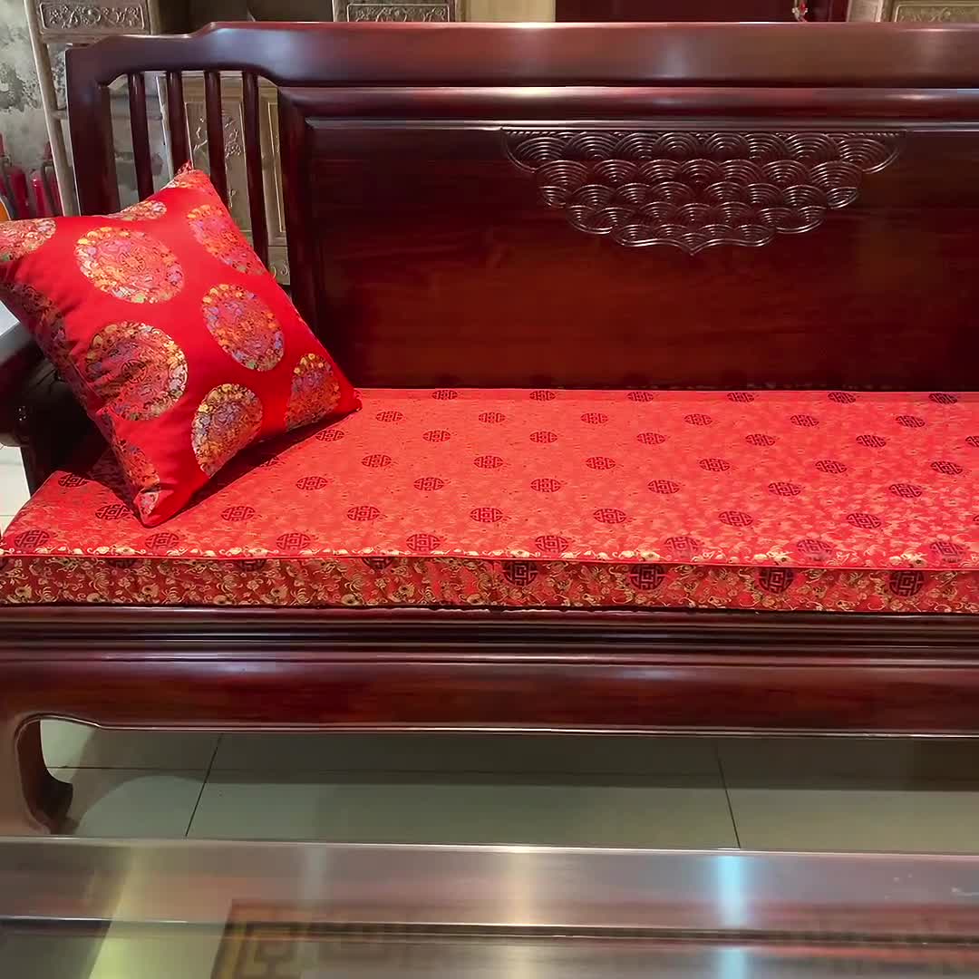 91家纺网 家纺一手货源 找家纺 （总）李帅家居定制多人位实木沙发垫罗汉床垫中式海绵坐垫板凳垫