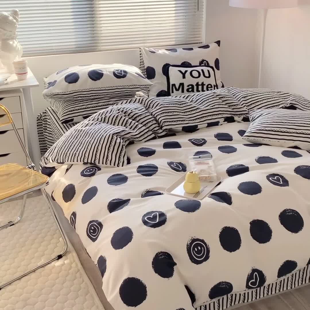 91家纺网 家纺一手货源 找家纺 澳萝拉 2023新款全棉印花四件套会员减5元 简单生活