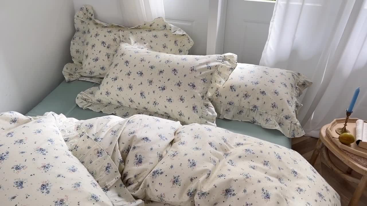 91家纺网 家纺一手货源 找家纺 棉生活 2025新款洛丽塔花边款全棉四件套 花舞悠然