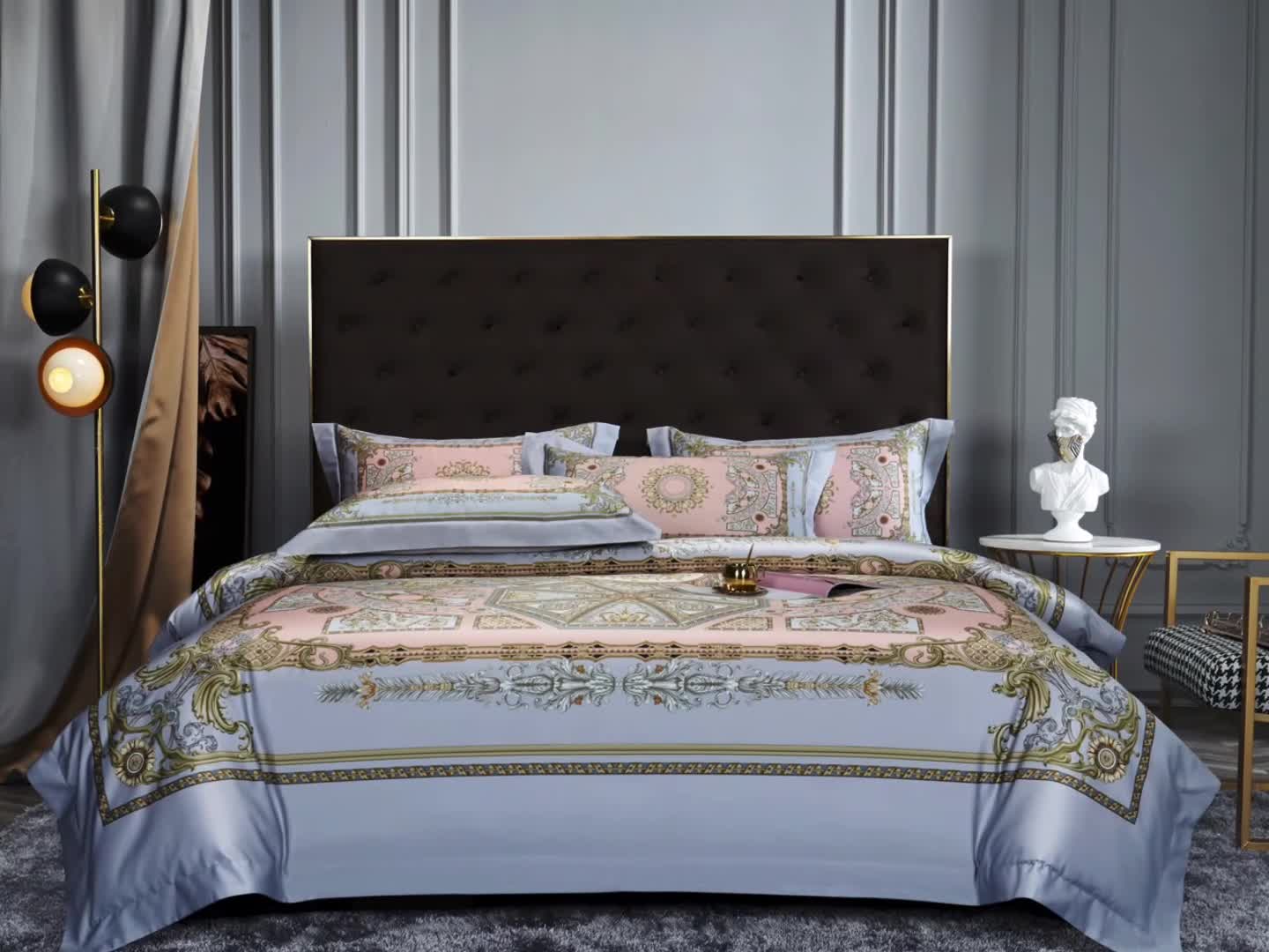 91家纺网 家纺一手货源 找家纺 （总）缔缦家纺 2022新款长绒棉数码印花四件套