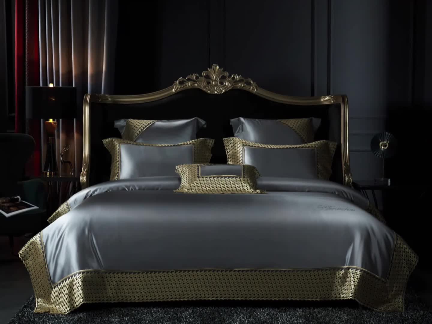 91家纺网 家纺一手货源 找家纺 （总）缔缦家纺 2022新款重磅真丝棉系列四件套-幻影