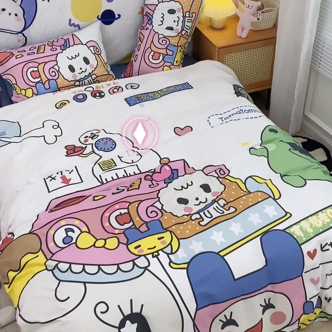 91家纺网 家纺一手货源 找家纺 窝米 2022新款春季13372大版卡通全棉系列 甜心公主