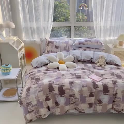 91家纺网 家纺一手货源 找家纺 曼之夏2022全棉13372匹马棉纯棉四件套（第三批）艺术品