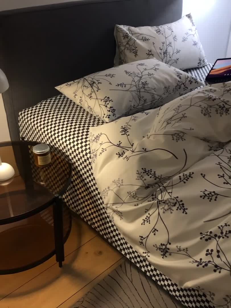 91家纺网 家纺一手货源 找家纺 怡家居 2022春季新款全棉四件套 青翼