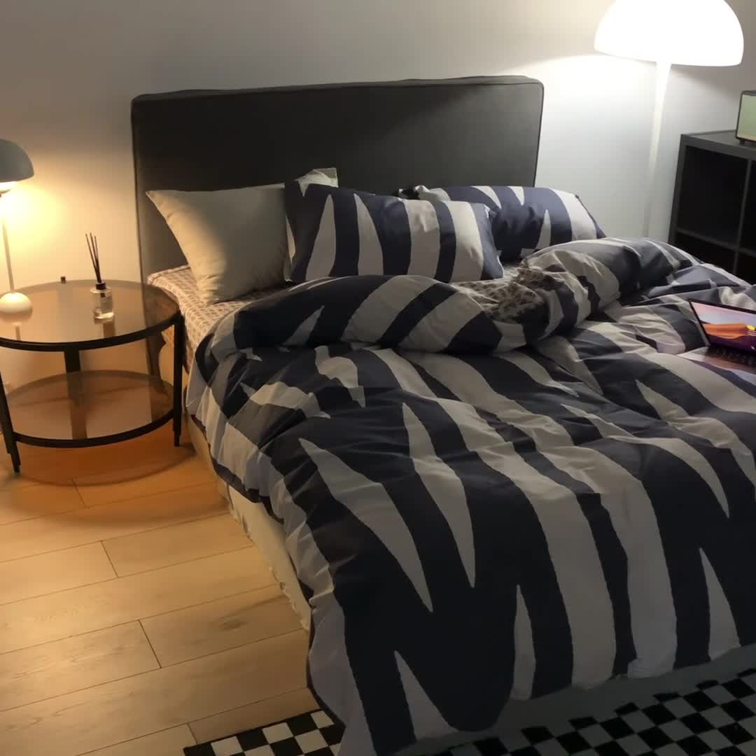 91家纺网 家纺一手货源 找家纺 怡家居 2022春季新款全棉四件套 洛可可