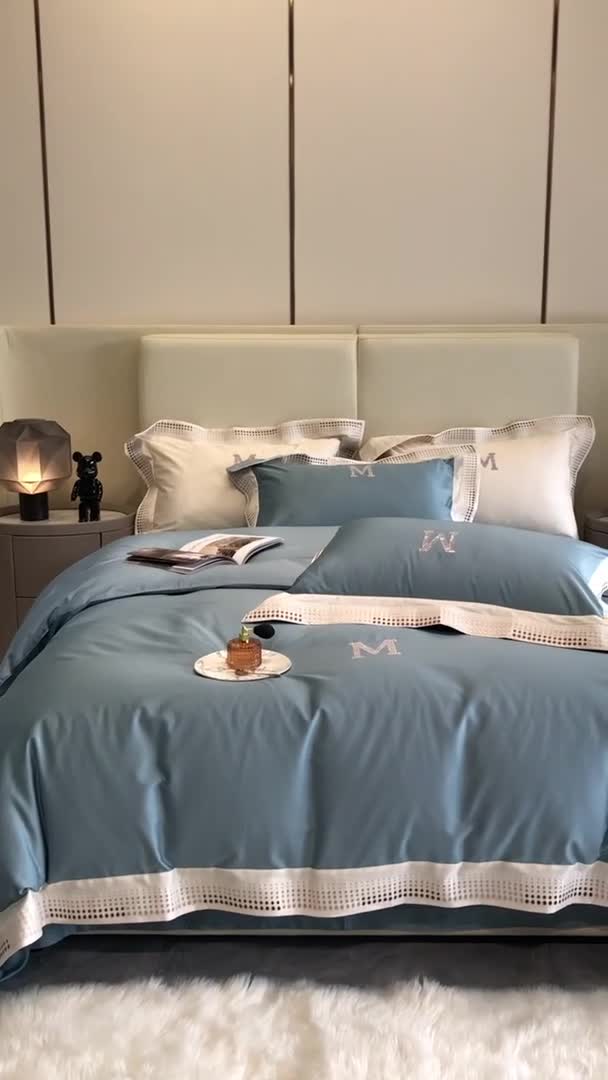 91家纺网 家纺一手货源 找家纺 （总）馨蕊 2022春夏新品100支双股长绒棉高定系列-安迪