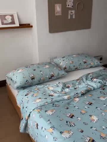 91家纺网 家纺一手货源 找家纺 寐眠 2022新款生态A类大豆针织棉夏被 动物乐园