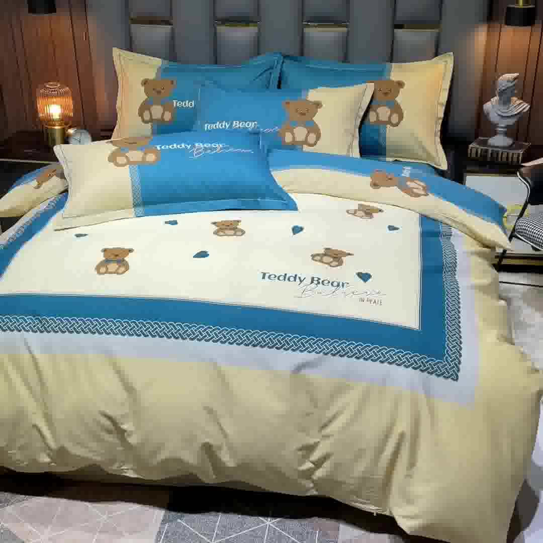 91家纺网 家纺一手货源 找家纺 金爱家 2023新款大版纯棉卡通四件套 童年记忆