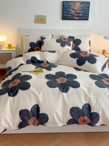 91家纺网 家纺一手货源 找家纺 感遇 2022新款全棉印花四件套第三批 奈斯