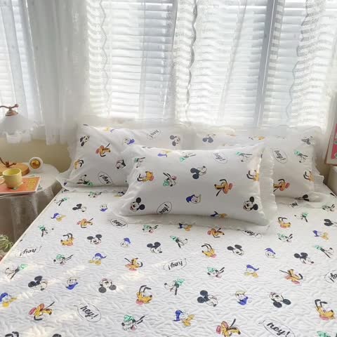 91家纺网 家纺一手货源 找家纺 总-简宜家居2022新款纯棉夹棉单品床笠