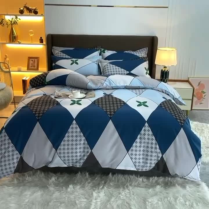 91家纺网 家纺一手货源 找家纺 梵巢家纺 芦荟棉四件套 巴萨格