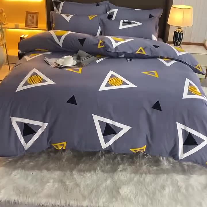 91家纺网 家纺一手货源 找家纺 梵巢家纺 芦荟棉四件套学生三件套 简单生活