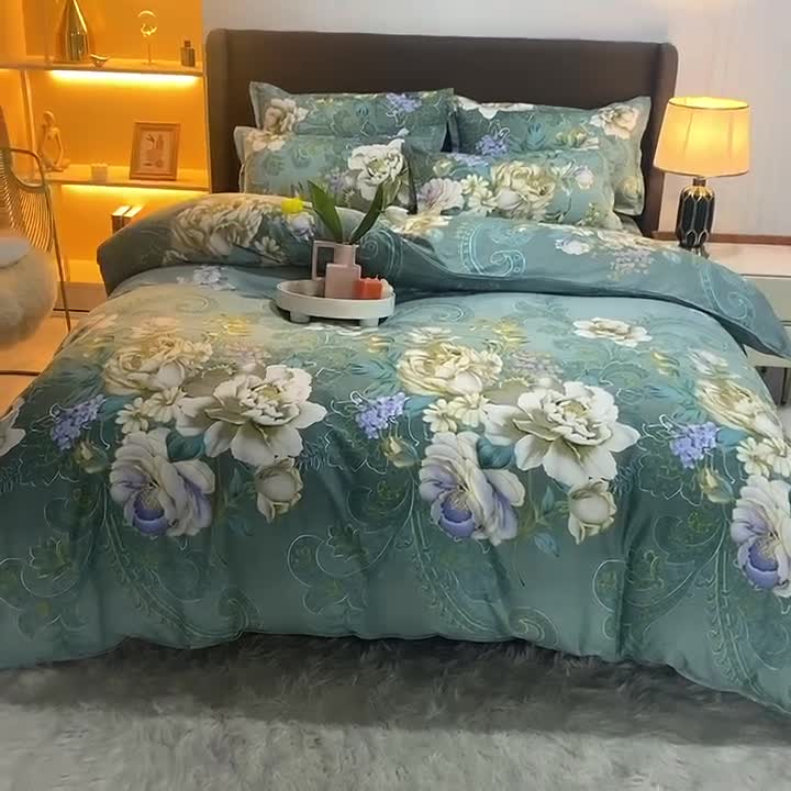 91家纺网 家纺一手货源 找家纺 梵巢家纺 芦荟棉四件套 香飘四溢