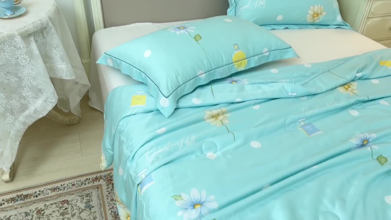 91家纺网 家纺一手货源 找家纺 棉生活家纺 2022新款莫代尔天丝夏被爱的味道