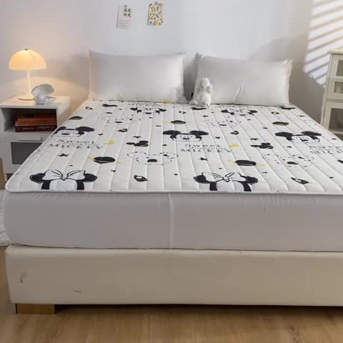 91家纺网 家纺一手货源 找家纺 （总）鑫钰2023新款迪士尼全棉床笠纯棉抗菌床罩席梦思保护罩