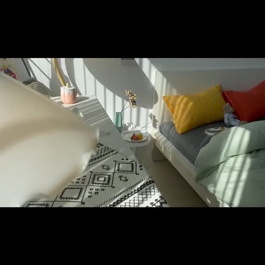 91家纺网 家纺一手货源 找家纺 潮邦 2025春夏纯色混拼全棉四件套 靓丽橘