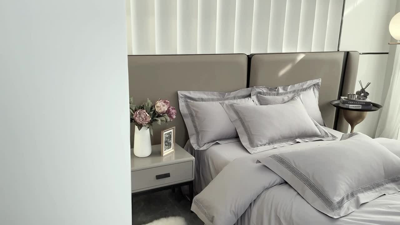 91家纺网 家纺一手货源 找家纺 淼铭 秋冬新品镂空工艺四件套-琉璃系列琉璃-灰