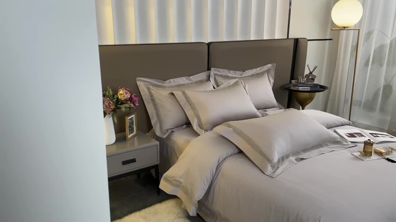 91家纺网 家纺一手货源 找家纺 淼铭秋冬新品镂空工艺四件套-琉璃系列马略卡-米灰