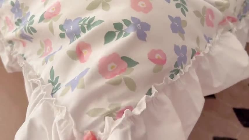 91家纺网 家纺一手货源 找家纺 昔可2022新款复古花花边四件套 奶油花香