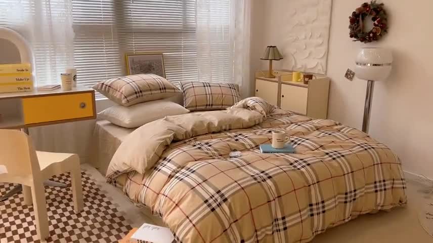 91家纺网 家纺一手货源 找家纺 昔可2022新款印花全棉四件套跑量款 莫里斯