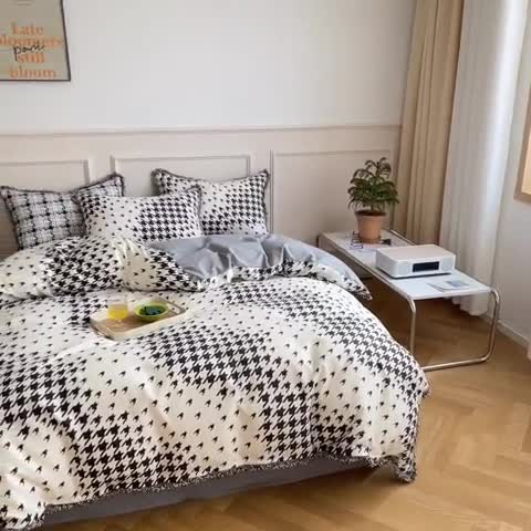 91家纺网 家纺一手货源 找家纺 （总）昔可2022新款流苏小香风系列四件套