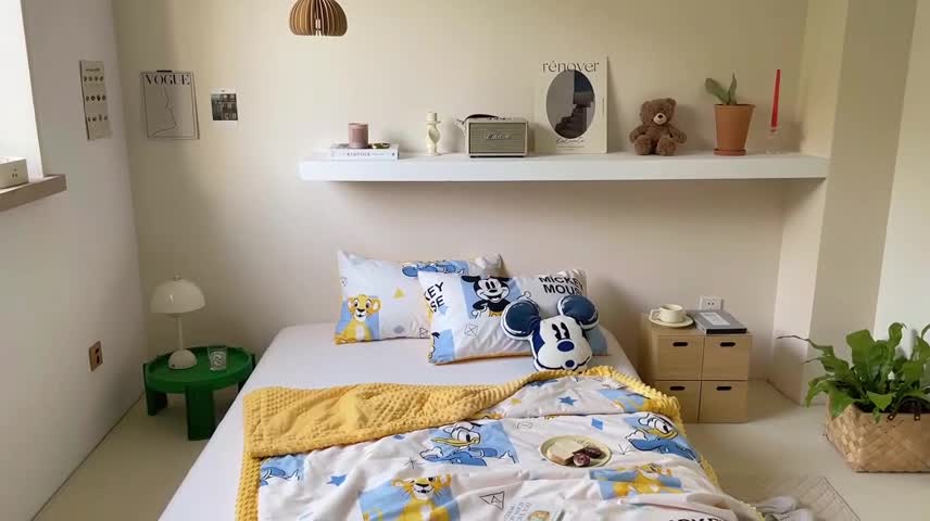 91家纺网 家纺一手货源 找家纺 （总）星期八 2022新款迪士尼正版豆豆夏被