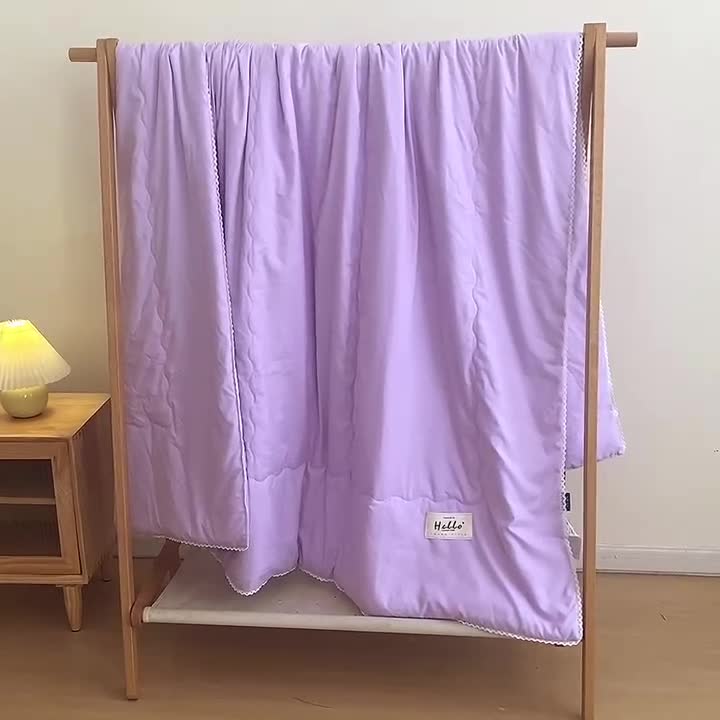 91家纺网 家纺一手货源 找家纺 (总)德芙 2023新款水洗棉斜纹夏被