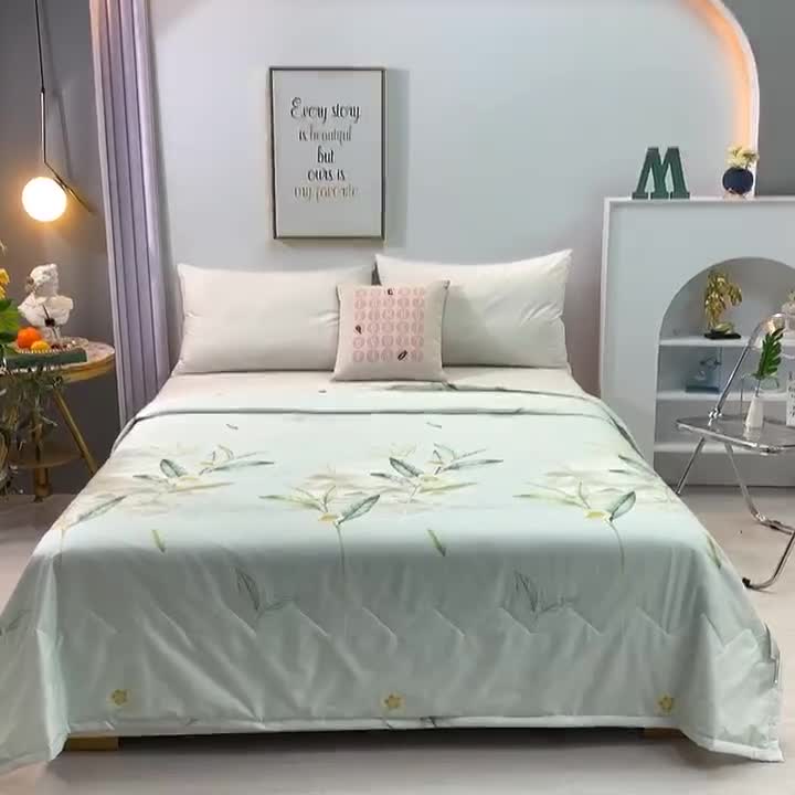 91家纺网 家纺一手货源 找家纺 （总）欧雅搁 2025新款水洗棉印花夏凉被