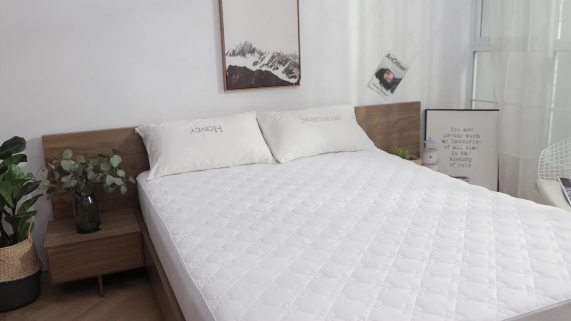 91家纺网 家纺一手货源 找家纺 雪云美 2022亲肤棉磨毛夹棉床笠全包床垫保护套黄金格-灰