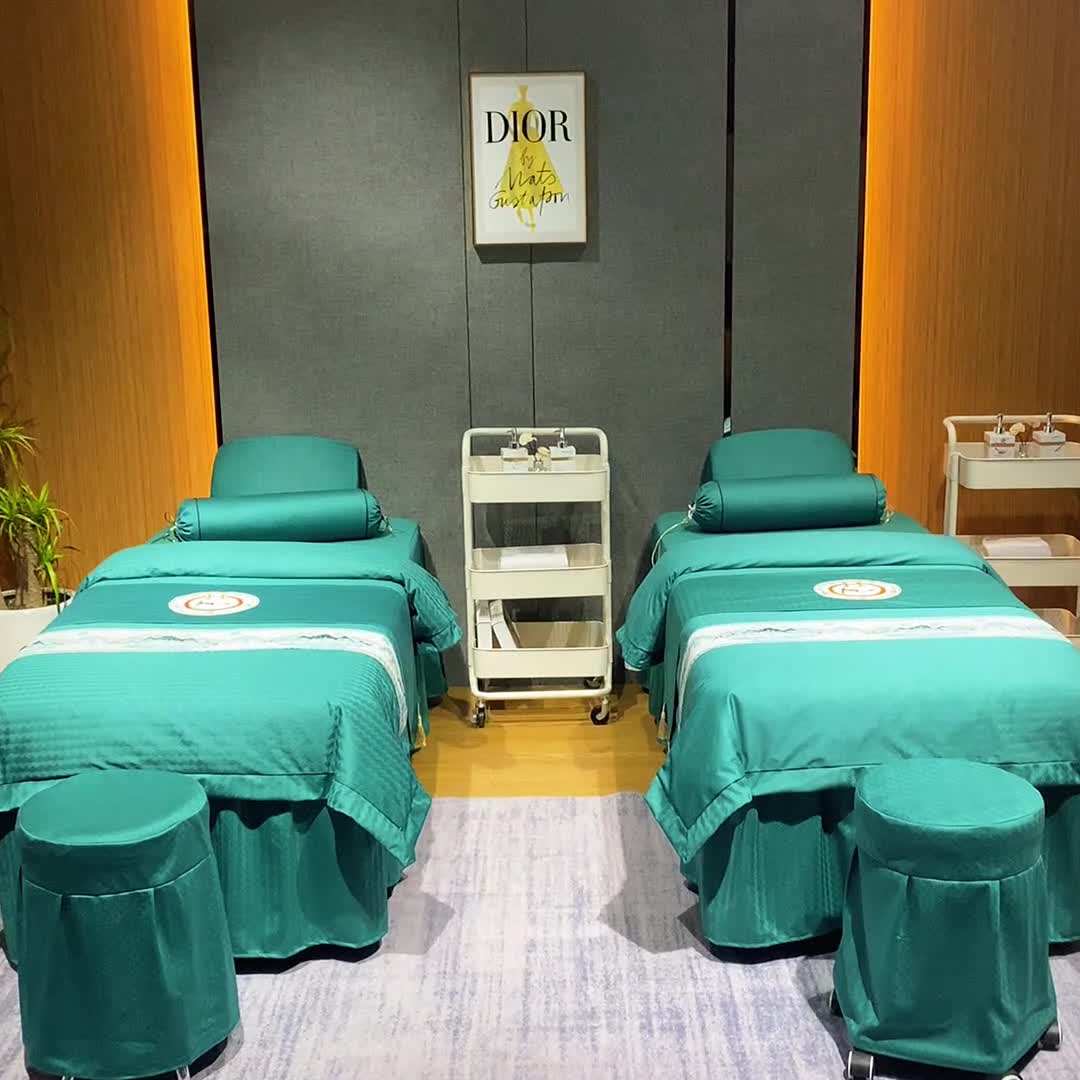 91家纺网 家纺一手货源 找家纺 总 不打烊家纺 2022新款焕彩尼美容床罩系列套件-山清水秀