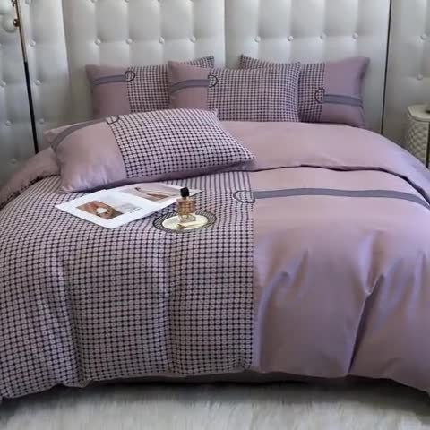 91家纺网 家纺一手货源 找家纺 (总) 品家居 2025新款全棉提花双层纱四件套-奈薇系列